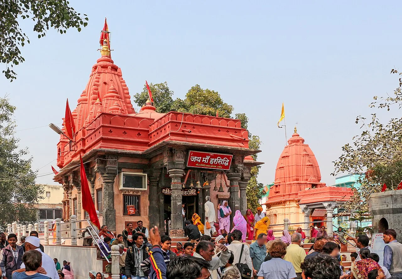 Harsiddhi Mata Temple — Shakti Peeth with twin deepstambhas